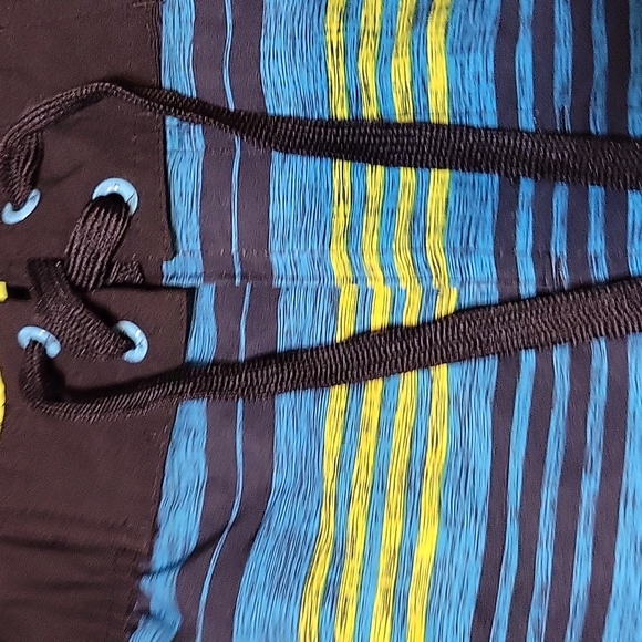 EUC ZeroXposure  Men's  Neon Stripe Swim trunks/Board shorts  size S - Picture 3 of 6